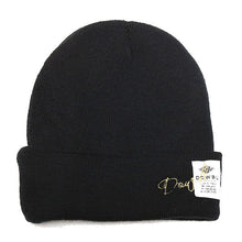 画像をギャラリービューアに読み込む, DOWBL/ ダブル/ Gold Cursive Color Knit Cap  【全4色】