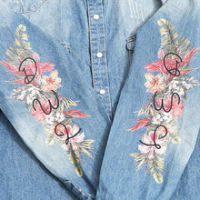 画像をギャラリービューアに読み込む, DOWBL/ ダブル/ Side Botanical Denim Shirt  【全1色】