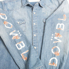 画像をギャラリービューアに読み込む, DOWBL/ ダブル/ Arabesque Logo Denim Shirt  【全1色】