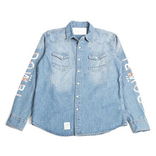 画像をギャラリービューアに読み込む, DOWBL/ ダブル/ Arabesque Logo Denim Shirt  【全1色】