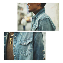 画像をギャラリービューアに読み込む, DOWBL/ ダブル/ Arabesque Logo Denim Shirt  【全1色】