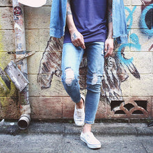 画像をギャラリービューアに読み込む, DOWBL/ ダブル/ Splash Damage Super Skinny Denim  【全1色】