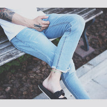 画像をギャラリービューアに読み込む, DOWBL/ ダブル/ Kiss Cutoff Bleach Skinny Denim  【全1色】