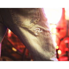 画像をギャラリービューアに読み込む, DOWBL/ ダブル/ Palm Logo Damage Cut Denim  【全1色】