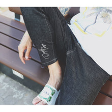 画像をギャラリービューアに読み込む, DOWBL/ ダブル/ Cursive Super Skinny Rigid Black Denim  【全1色】