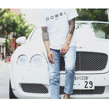 画像をギャラリービューアに読み込む, DOWBL/ ダブル/ Tropical Logo Bleach Denim  【全1色】