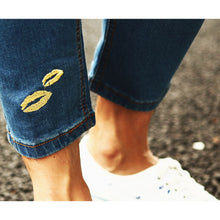 画像をギャラリービューアに読み込む, DOWBL/ ダブル/ Gold Lip Ankle Skinny Denim  【全1色】