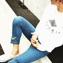 画像をギャラリービューアに読み込む, DOWBL/ ダブル/ Gold Lip Ankle Skinny Denim  【全1色】