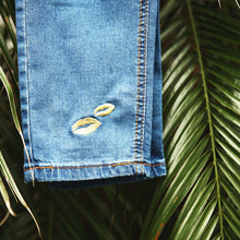 画像をギャラリービューアに読み込む, DOWBL/ ダブル/ Gold Lip Ankle Skinny Denim  【全1色】