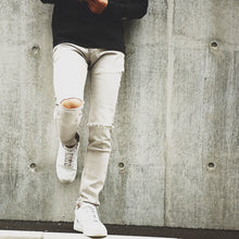 画像をギャラリービューアに読み込む, DOWBL/ ダブル/ Knee Clash Gray Skinny Denim  【全1色】