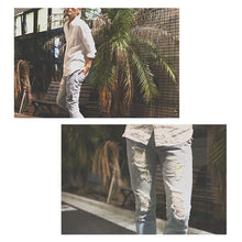 画像をギャラリービューアに読み込む, DOWBL/ ダブル/ Damage Bleach Cut Skinny Denim  【全1色】