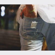 画像をギャラリービューアに読み込む, DOWBL/ ダブル/ Damage Bleach Cut Skinny Denim  【全1色】
