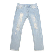 画像をギャラリービューアに読み込む, DOWBL/ ダブル/ Damage Bleach Cut Skinny Denim  【全1色】