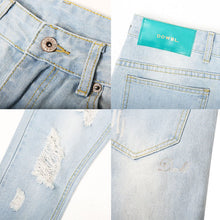 画像をギャラリービューアに読み込む, DOWBL/ ダブル/ Damage Bleach Cut Skinny Denim  【全1色】