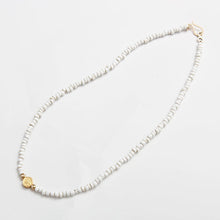 画像をギャラリービューアに読み込む, DOWBL/ ダブル/ Circle Icon WhiteBeads Necklace  【全1色】