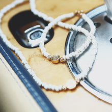 画像をギャラリービューアに読み込む, DOWBL/ ダブル/ Circle Icon WhiteBeads Necklace  【全1色】