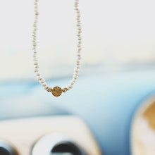 画像をギャラリービューアに読み込む, DOWBL/ ダブル/ Circle Icon WhiteBeads Necklace  【全1色】