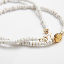 画像をギャラリービューアに読み込む, DOWBL/ ダブル/ Circle Icon WhiteBeads Necklace  【全1色】