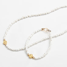 画像をギャラリービューアに読み込む, DOWBL/ ダブル/ Circle Icon WhiteBeads Necklace  【全1色】