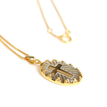 画像をギャラリービューアに読み込む, DOWBL/ ダブル/ Gold Cross Top Necklace  【全1色】