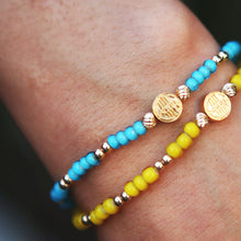 画像をギャラリービューアに読み込む, DOWBL/ ダブル/ Circle Icon Charm Beads Bracelet  【全1色】