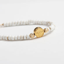 画像をギャラリービューアに読み込む, DOWBL/ ダブル/ Circle Icon WhiteBeads Bracelet  【全1色】