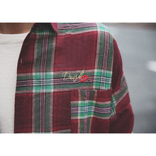 画像をギャラリービューアに読み込む, DOWBL/ ダブル/ Kiss Icon Checked Shirt  【全1色】