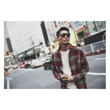 画像をギャラリービューアに読み込む, DOWBL/ ダブル/ Kiss Icon Checked Shirt  【全1色】