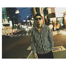 画像をギャラリービューアに読み込む, DOWBL/ ダブル/ Gold Refined Striped Shirt  【全1色】