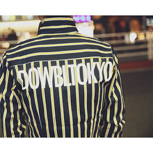 画像をギャラリービューアに読み込む, DOWBL/ ダブル/ Gold Refined Striped Shirt  【全1色】