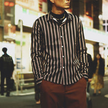 画像をギャラリービューアに読み込む, DOWBL/ ダブル/ Shiny Stripe Gold Point Shirt  【全1色】