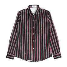 画像をギャラリービューアに読み込む, DOWBL/ ダブル/ Shiny Stripe Gold Point Shirt  【全1色】