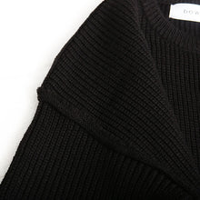 画像をギャラリービューアに読み込む, DOWBL/ ダブル/ Drop Shoulder Bulky Knit  【全1色】