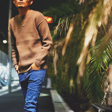 画像をギャラリービューアに読み込む, DOWBL/ ダブル/ Drop Shoulder Bulky Knit  【全1色】
