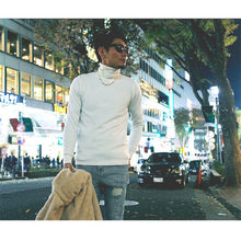 画像をギャラリービューアに読み込む, DOWBL/ ダブル/ Cursive Neck Turtle knitsew  【全1色】