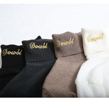 画像をギャラリービューアに読み込む, DOWBL/ ダブル/ Cursive Neck Turtle knitsew  【全1色】