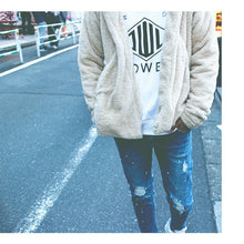画像をギャラリービューアに読み込む, DOWBL/ ダブル/ Side Slits Boa Hoodie  【全1色】