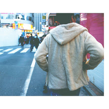 画像をギャラリービューアに読み込む, DOWBL/ ダブル/ Side Slits Boa Hoodie  【全1色】