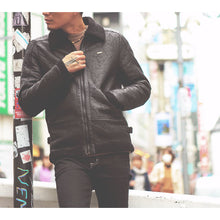 画像をギャラリービューアに読み込む, DOWBL/ ダブル/ Crack Leather Boa Jkt  【全1色】