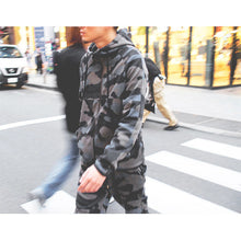 画像をギャラリービューアに読み込む, DOWBL/ ダブル/ Camo fleece Hooded Setup  【全1色】