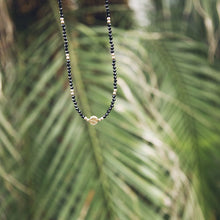 画像をギャラリービューアに読み込む, DOWBL/ ダブル/ Circle Onyx Gold Beads Necklace  【全1色】