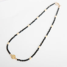 画像をギャラリービューアに読み込む, DOWBL/ ダブル/ Circle Onyx Gold Beads Necklace  【全1色】