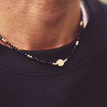 画像をギャラリービューアに読み込む, DOWBL/ ダブル/ Circle Onyx Gold Beads Necklace  【全1色】