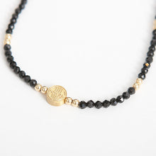 画像をギャラリービューアに読み込む, DOWBL/ ダブル/ Circle Onyx Gold Beads Necklace  【全1色】