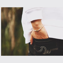 画像をギャラリービューアに読み込む, DOWBL/ ダブル/ Circle Grain Gold Beads Bracelet  【全1色】