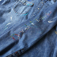 画像をギャラリービューアに読み込む, DOWBL/ ダブル/ Botanical Logo Splash Denim Shirt  【全1色】