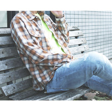 画像をギャラリービューアに読み込む, DOWBL/ ダブル/ Revitalizin Damage Check Shirt  【全1色】