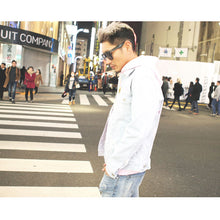 画像をギャラリービューアに読み込む, DOWBL/ ダブル/ Brilliant Rhombus Bleach Denim JKT  【全1色】