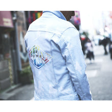 画像をギャラリービューアに読み込む, DOWBL/ ダブル/ Brilliant Rhombus Bleach Denim JKT  【全1色】