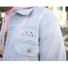 画像をギャラリービューアに読み込む, DOWBL/ ダブル/ Brilliant Rhombus Bleach Denim JKT  【全1色】